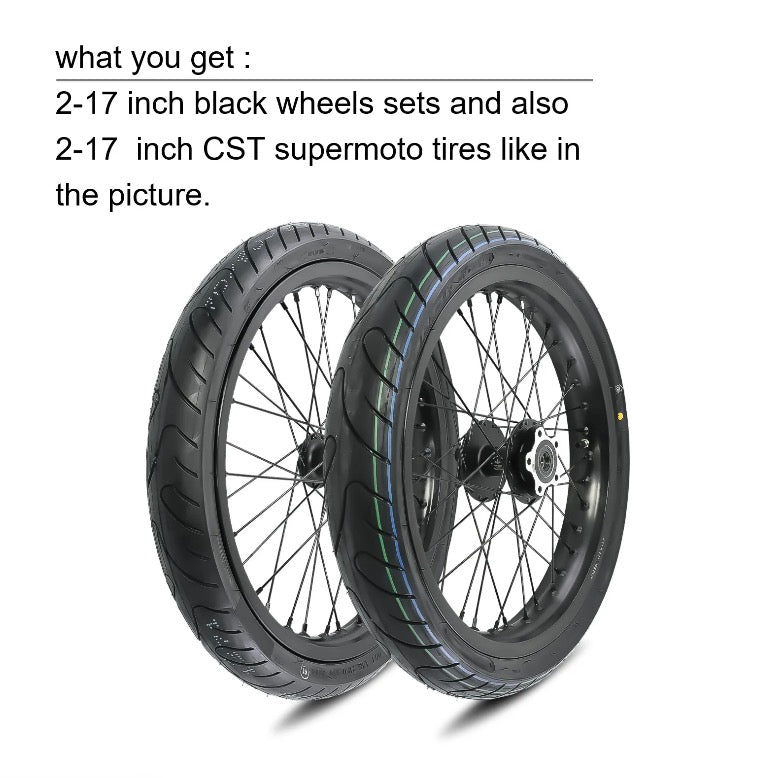 17" OEM Supermoto Wheelset