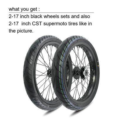 17" OEM Supermoto Wheelset