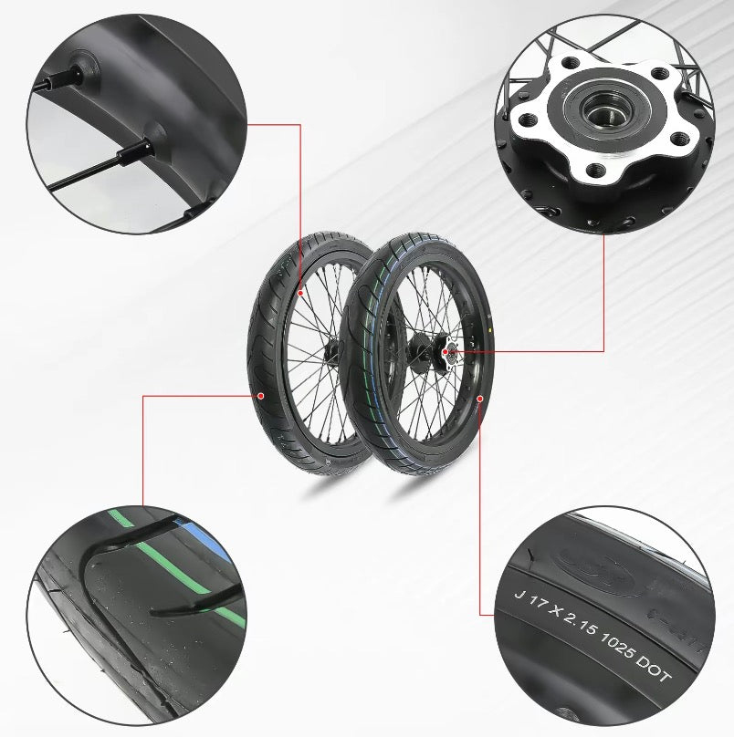 17" OEM Supermoto Wheelset